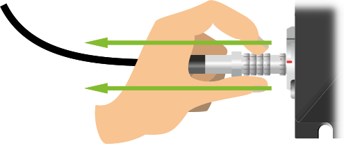 Unplugging the GNSS cable