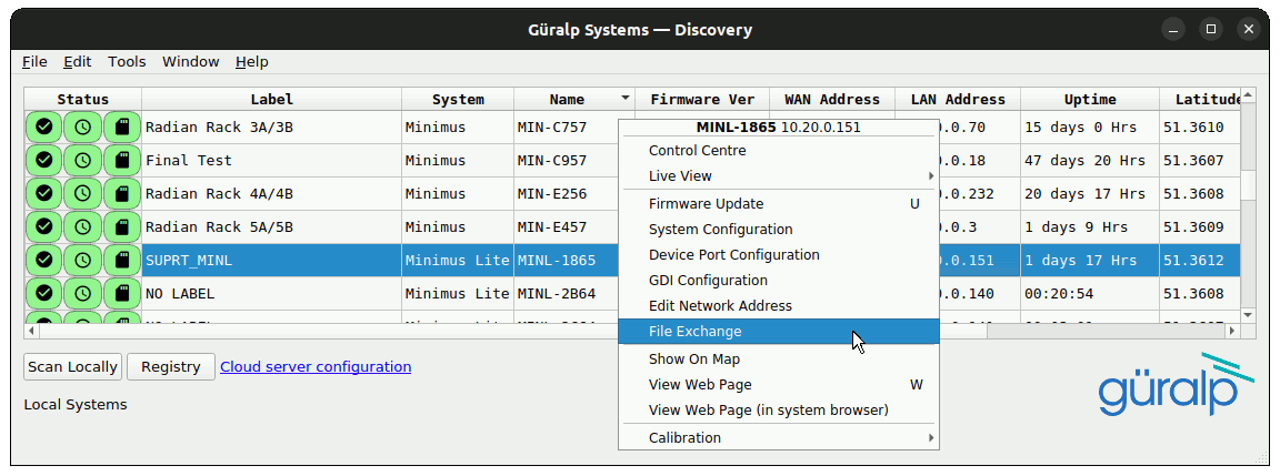 Selecting 'File Exchange' from the context menu