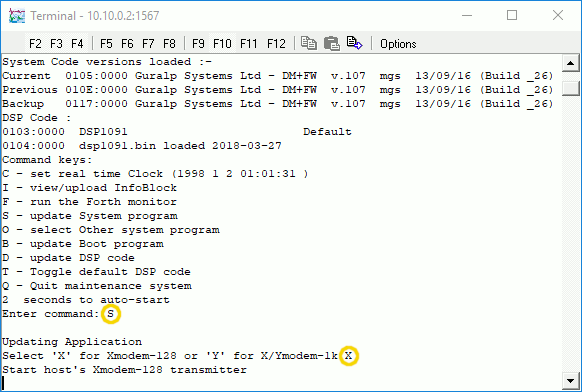 Updating the system program