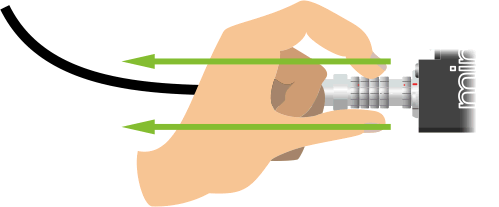 Unplugging the GNSS cable